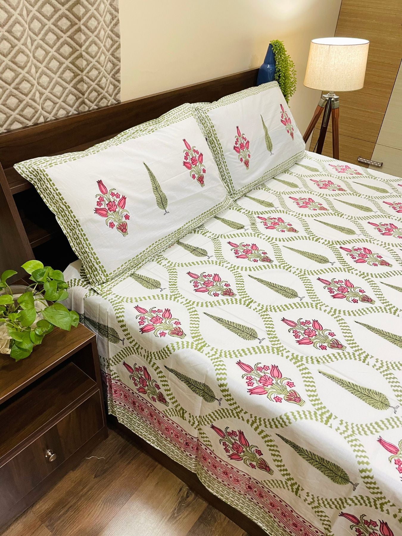 Amer Jaal 400TC 100% Cotton Bedsheet Set