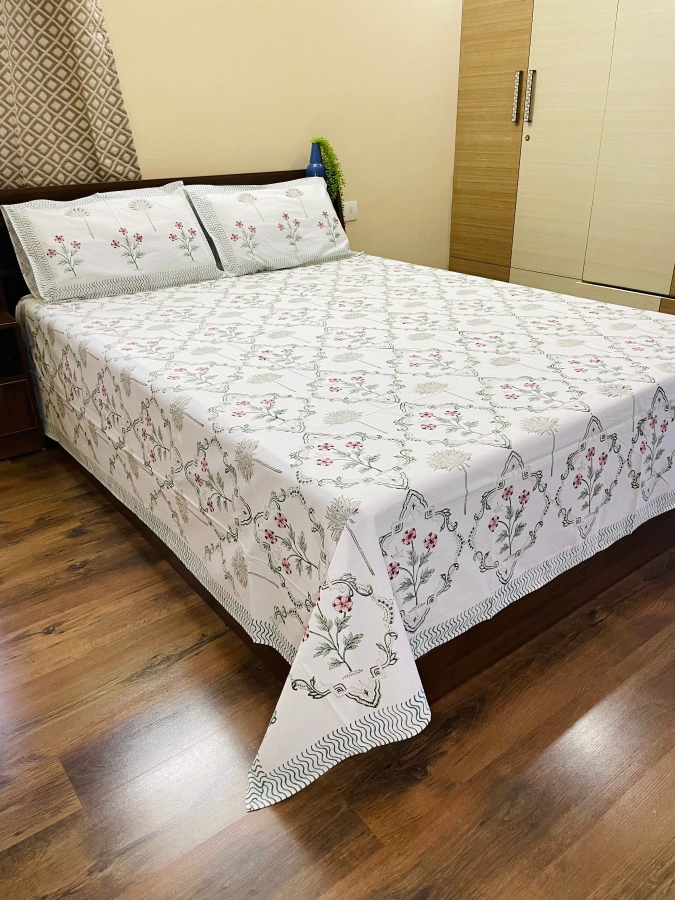 Sukoon 400TC 100% Cotton Bedsheet Set